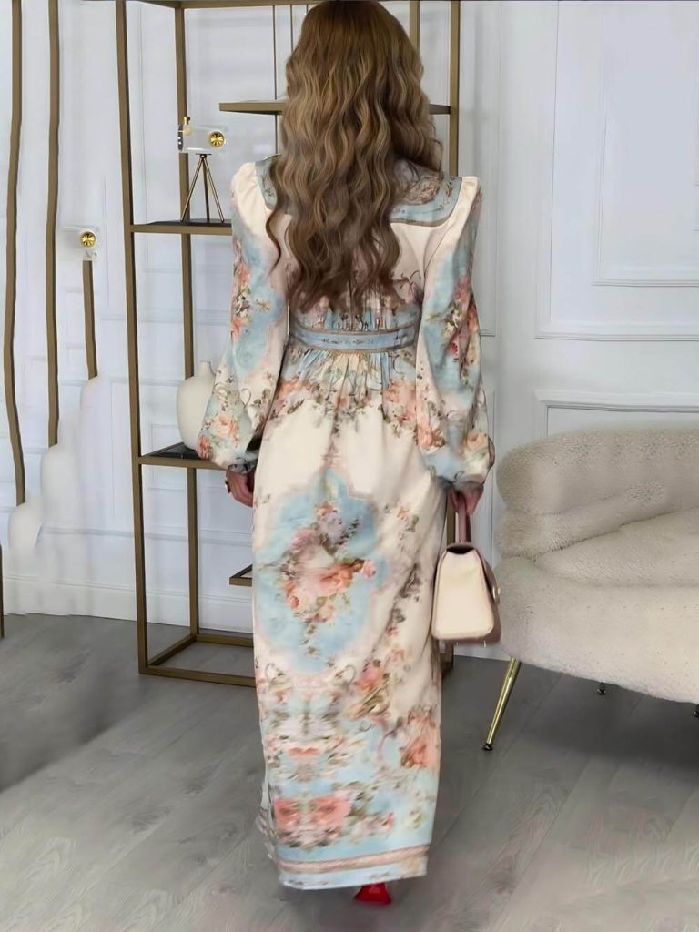 Printed Floral Elegant Maxi Dress