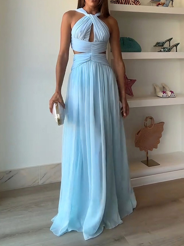 Halter Elegant Maxi Dress