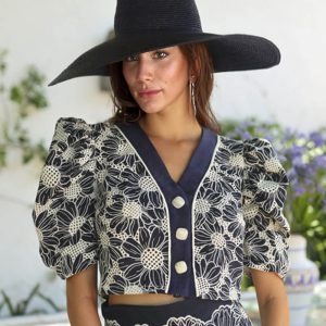 Printed Floral V-Neck Top