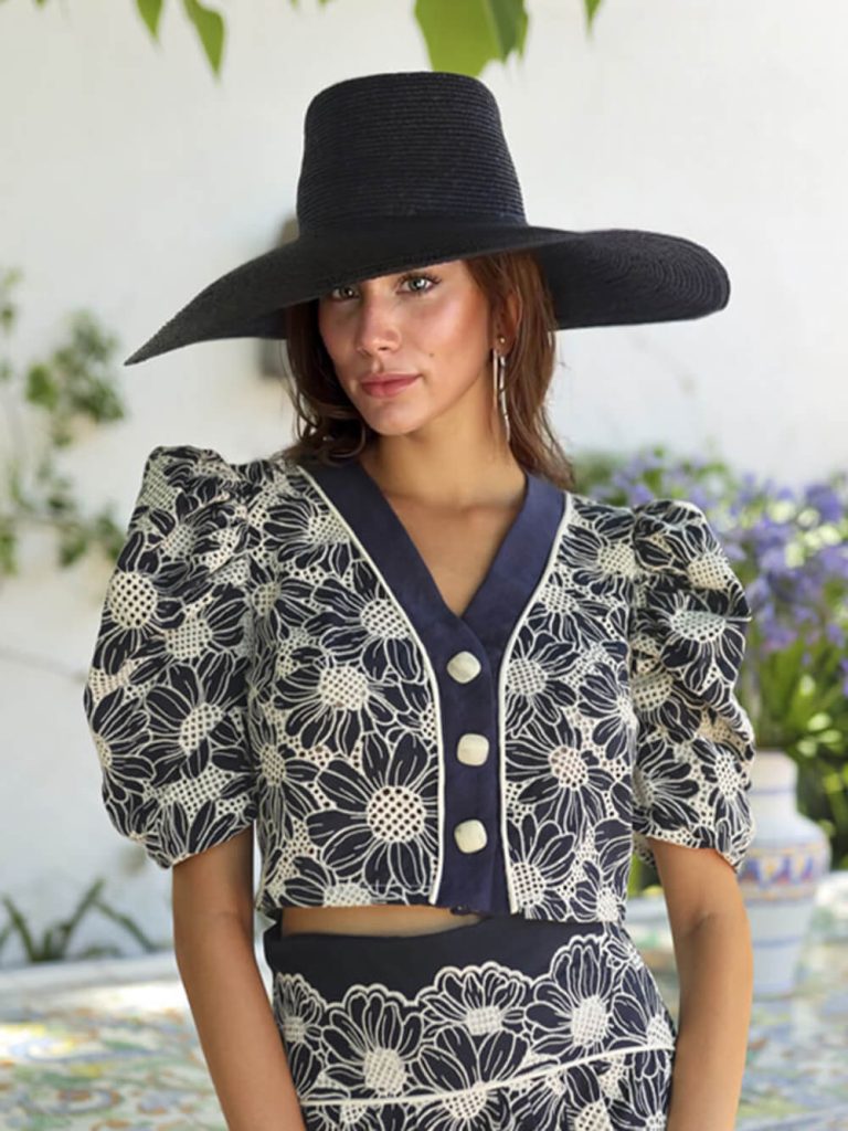 Printed Floral V-Neck Top