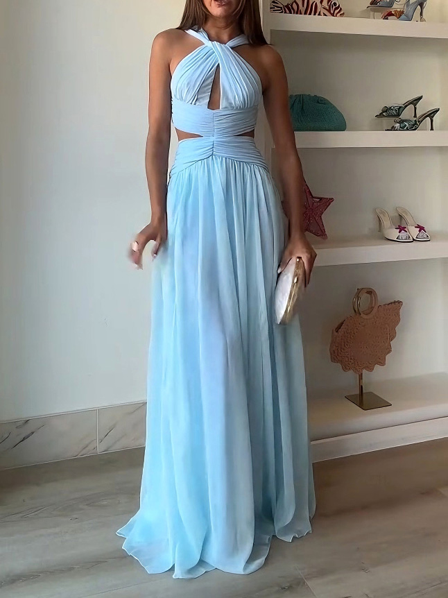 Halter Elegant Maxi Dress