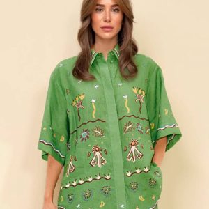 Printed Loose Fit Casual Blouse